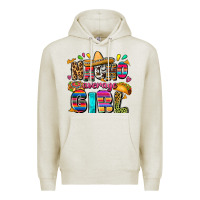 Oatmeal Heather Nacho average girl Premium Hoodie - FaDigitalArtStudio
