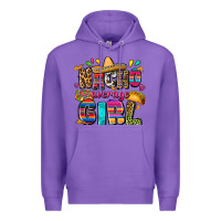 Purple Nacho average girl Premium Hoodie - FaDigitalArtStudio