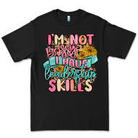 Black i'm not bossy i just have leadership skills Premium Tee - MaliasSmallBusiness