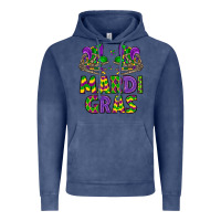 Vintage Denim mardi gras Vintage Hoodie - LillyAllenDesigns