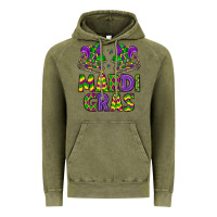 Vintage Olive mardi gras Vintage Hoodie - LillyAllenDesigns