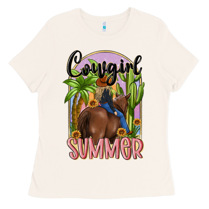 Cowgirl Summer Ladies Tee by MaliasSmallBusiness | Teevron