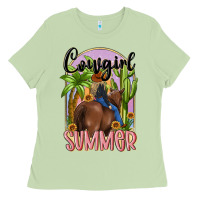 Matcha cowgirl summer Ladies Tee - MaliasSmallBusiness