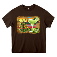 Chocolate Brown mama cita needs a margarita Heavy Core Tee - Jasminsmagicworld