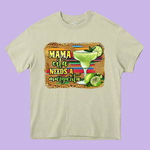 Mama Cita Needs A Margarita Heavy Core Tee Designed By Jasminsmagicworld