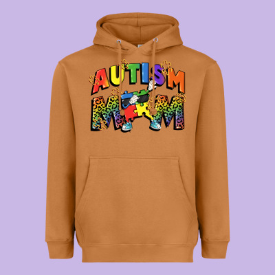 Autism Mom Heavyweight Hoodie Designed By Fadigitalartstudio