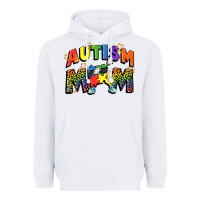 White Autism mom Heavyweight Hoodie - FaDigitalArtStudio