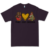 Plum peace love christmas Premium Tee - JahusDesignShop