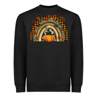 Black Fall rainbow pumpkin Heavyweight Sweatshirt - NancyCooperArtShop