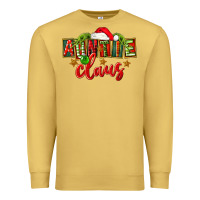 Antique Gold christmas auntie claus Premium Sweatshirt - FaDigitalArtStudio