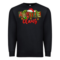Black christmas auntie claus Premium Sweatshirt - FaDigitalArtStudio