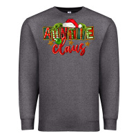 Charcoal Heather christmas auntie claus Premium Sweatshirt - FaDigitalArtStudio