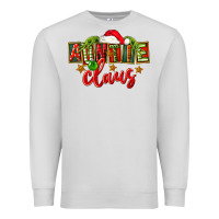 Dove Grey christmas auntie claus Premium Sweatshirt - FaDigitalArtStudio