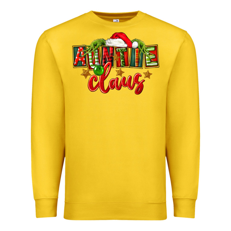 Christmas Auntie Claus Premium Sweatshirt by FaDigitalArtStudio | Teevron