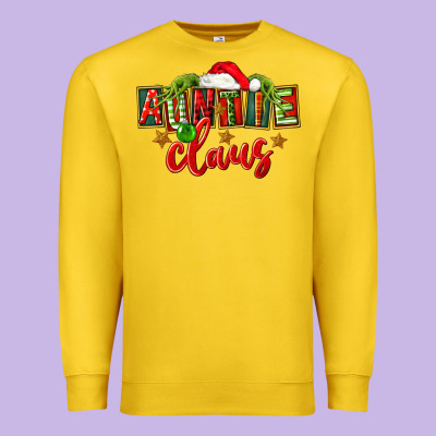 Christmas Auntie Claus Premium Sweatshirt Designed By Fadigitalartstudio