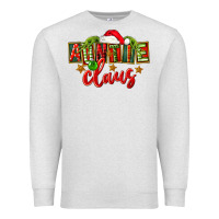 Oatmeal Heather christmas auntie claus Premium Sweatshirt - FaDigitalArtStudio
