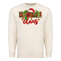 Sandshell christmas auntie claus Premium Sweatshirt - FaDigitalArtStudio