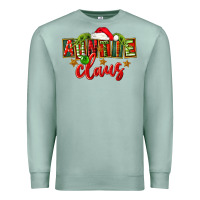 Seafoam christmas auntie claus Premium Sweatshirt - FaDigitalArtStudio