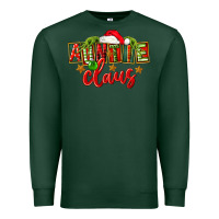 Sports Green christmas auntie claus Premium Sweatshirt - FaDigitalArtStudio