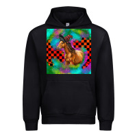 Black Halloween Quarter Horse Urban Hoodie - LillyAllenDesigns