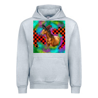 Heather Grey Halloween Quarter Horse Urban Hoodie - LillyAllenDesigns