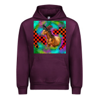 Mauve Wine Halloween Quarter Horse Urban Hoodie - LillyAllenDesigns