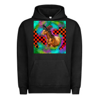 Pigment Black Halloween Quarter Horse Urban Hoodie - LillyAllenDesigns
