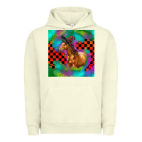 Pigment Pistachio Halloween Quarter Horse Urban Hoodie - LillyAllenDesigns