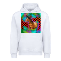 White Halloween Quarter Horse Urban Hoodie - LillyAllenDesigns