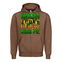 Chestnut Irish today but please kiss me Zipper Hoodie - CowGirlArtShop