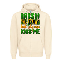 Sandshell Irish today but please kiss me Zipper Hoodie - CowGirlArtShop