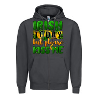 Smoke Irish today but please kiss me Zipper Hoodie - CowGirlArtShop