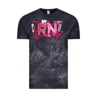 Cloud Black rn breast cancer registered nurse Vintage Tee - LillyAllenDesigns