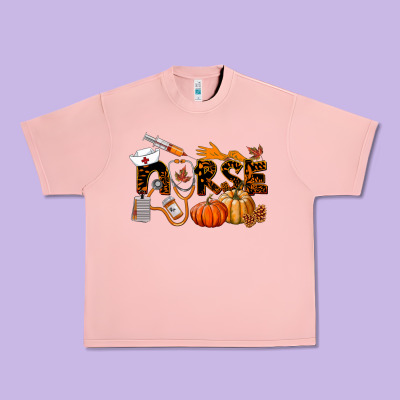 Fall Nurse Urban Heavy Tee Designed By Lillyallendesigns