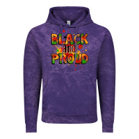 Cloud Purple black and proud Vintage Hoodie - LillyAllenDesigns