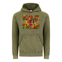 Vintage Olive black and proud Vintage Hoodie - LillyAllenDesigns