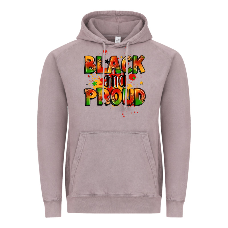 Black And Proud Vintage Hoodie by LillyAllenDesigns | Teevron