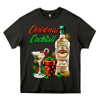 Asphalt christmas cocktail martini and gift Heavy Core Tee - AdoDesignShop