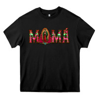 Black mama floral aztec leopard Heavy Core Tee - Jasminsmagicworld