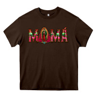 Chocolate Brown mama floral aztec leopard Heavy Core Tee - Jasminsmagicworld