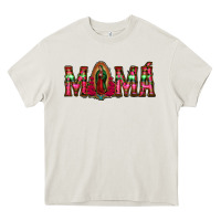 Cream mama floral aztec leopard Heavy Core Tee - Jasminsmagicworld