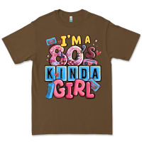 Cacao i'm a 80's kinda girl Premium Tee - MaliasSmallBusiness