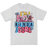 Dove Grey i'm a 80's kinda girl Premium Tee - MaliasSmallBusiness