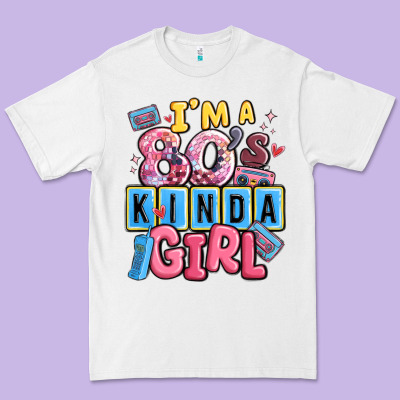 I'm A 80's Kinda Girl Premium Tee Designed By Maliassmallbusiness
