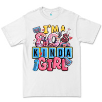 White i'm a 80's kinda girl Premium Tee - MaliasSmallBusiness