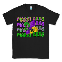 Black mardi gras with fleur de lis Classic Tee - LillyAllenDesigns