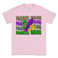 Bubblegum Pink mardi gras with fleur de lis Classic Tee - LillyAllenDesigns