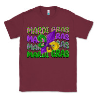 Burgundy mardi gras with fleur de lis Classic Tee - LillyAllenDesigns