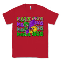 Red mardi gras with fleur de lis Classic Tee - LillyAllenDesigns