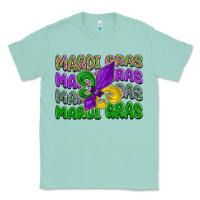 Seafoam mardi gras with fleur de lis Classic Tee - LillyAllenDesigns